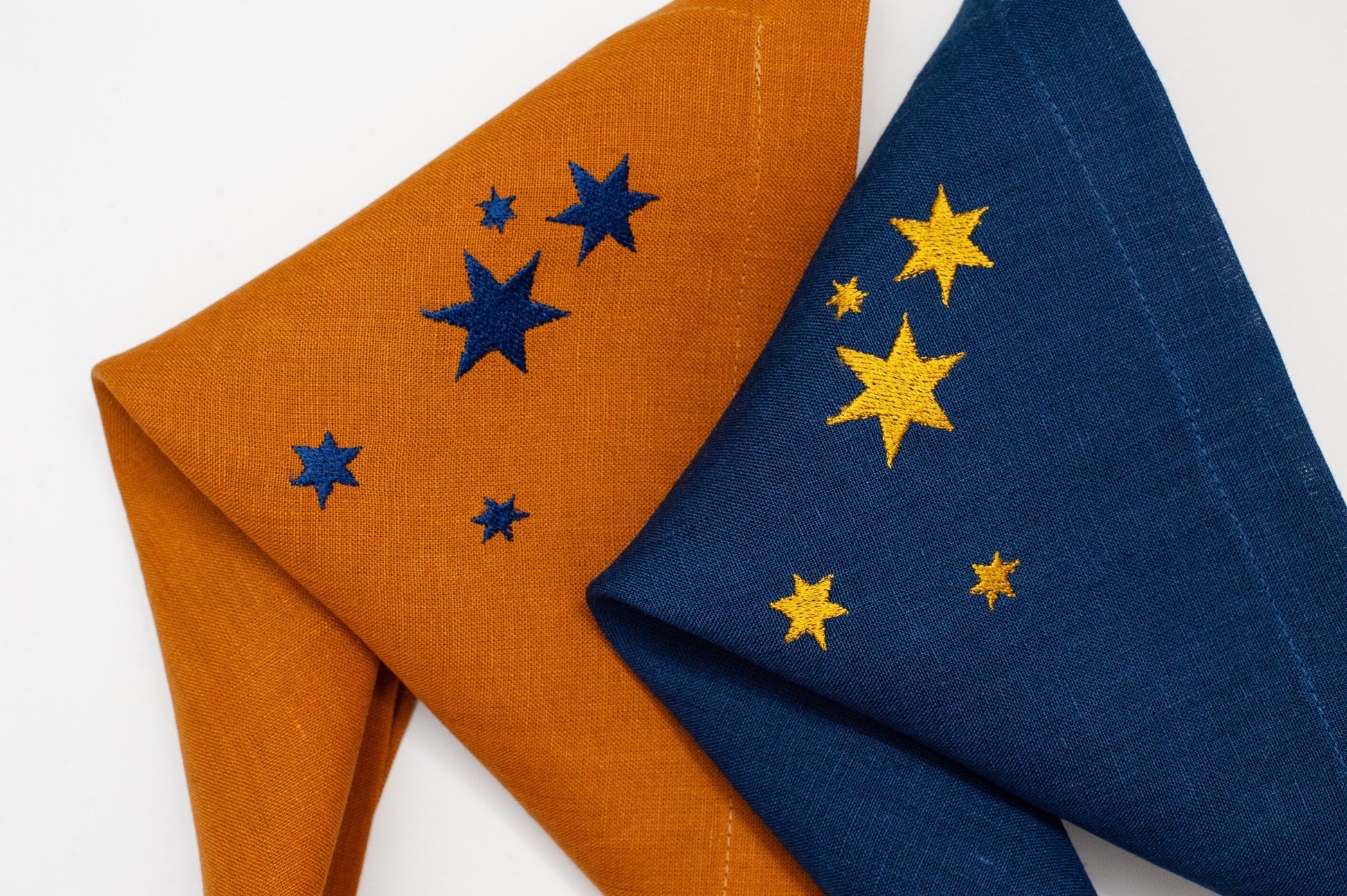 Linen Christmas Napkins with Elegant Embroidery Sewing Fiesta