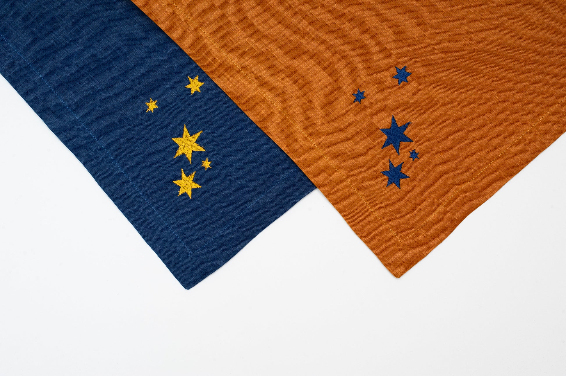 Linen Christmas Napkins with Elegant Embroidery Sewing Fiesta