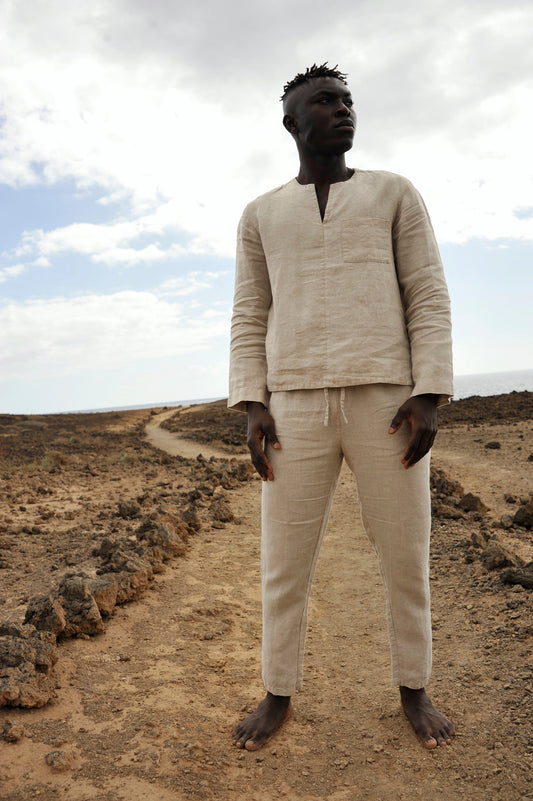 Men's Linen Shirt and Pants for Summer Sewing Fiesta