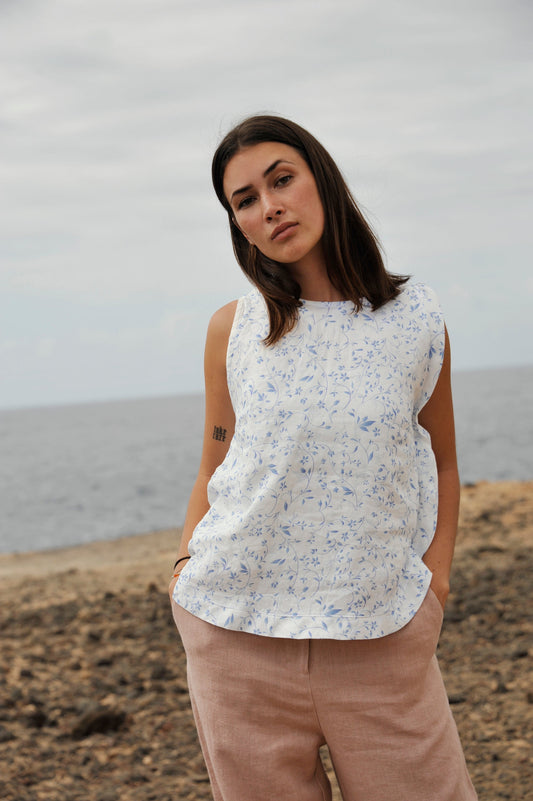 Linen top Sewing Fiesta