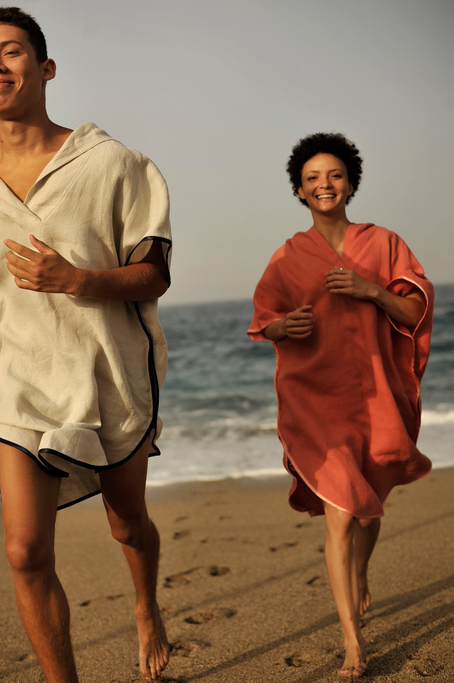 Linen Small Waffle Wave Beach Poncho Sewing Fiesta