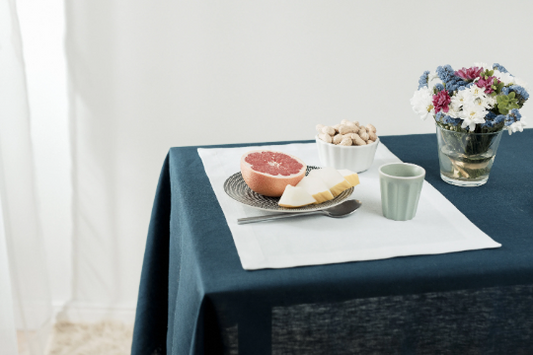 Placemats set white Sewing Fiesta