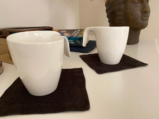 Linen Coaster Sets - Small waffle wave Sewing Fiesta