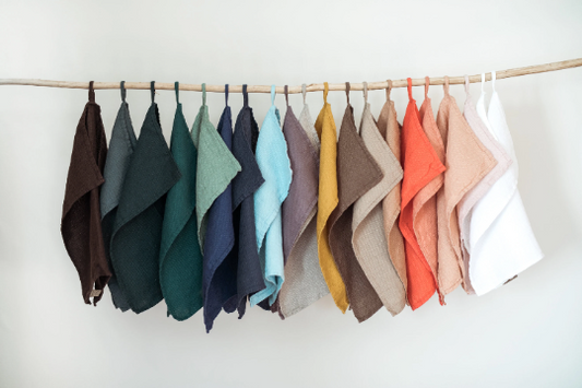 Linen Small Waffle Weave Kitchen Towels Sewing Fiesta