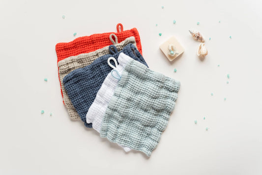 Linen Waffle Bath Washclothe - Glove Sewing Fiesta