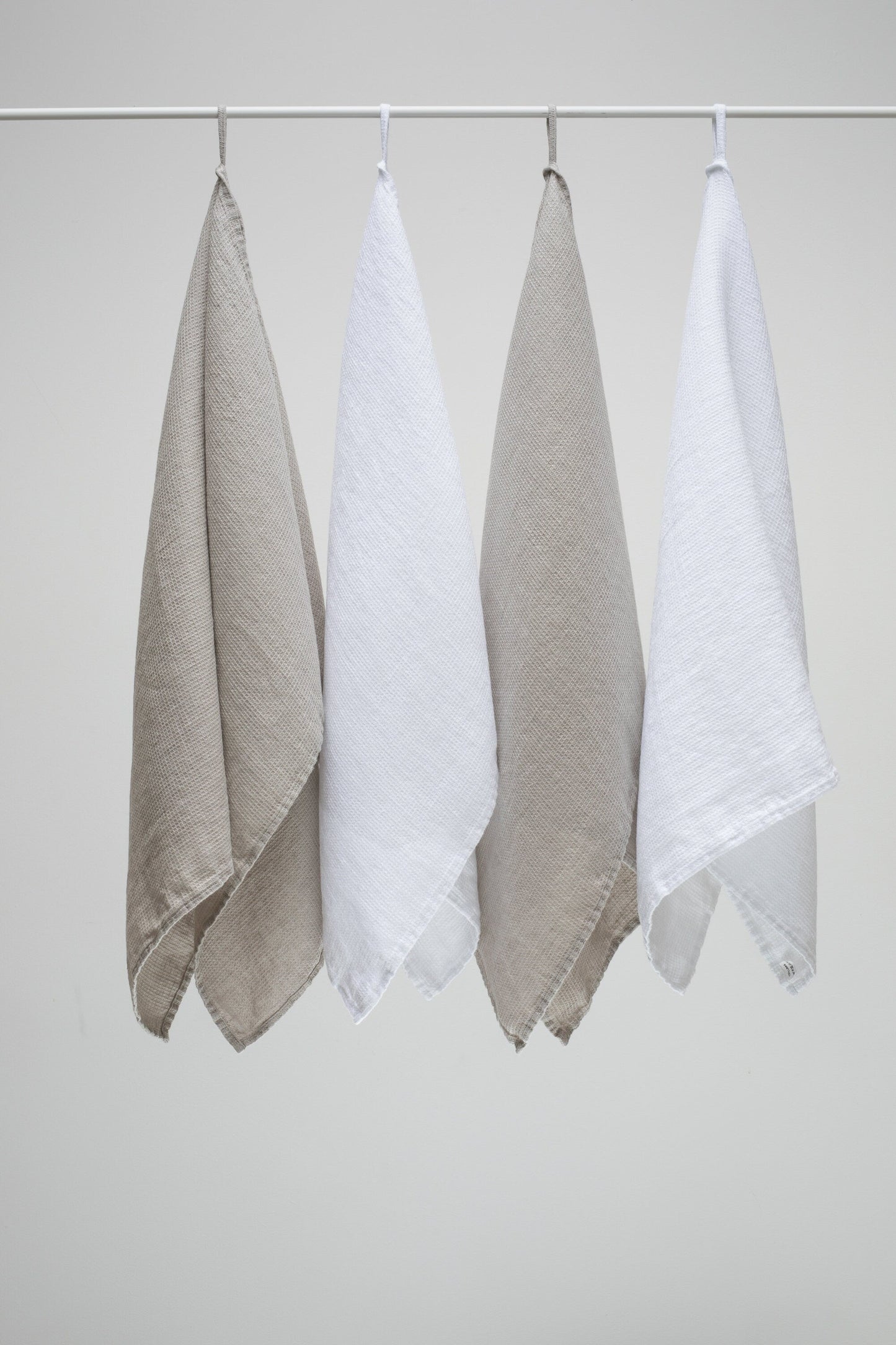 Linen small waffle kitchen towel Sewing Fiesta