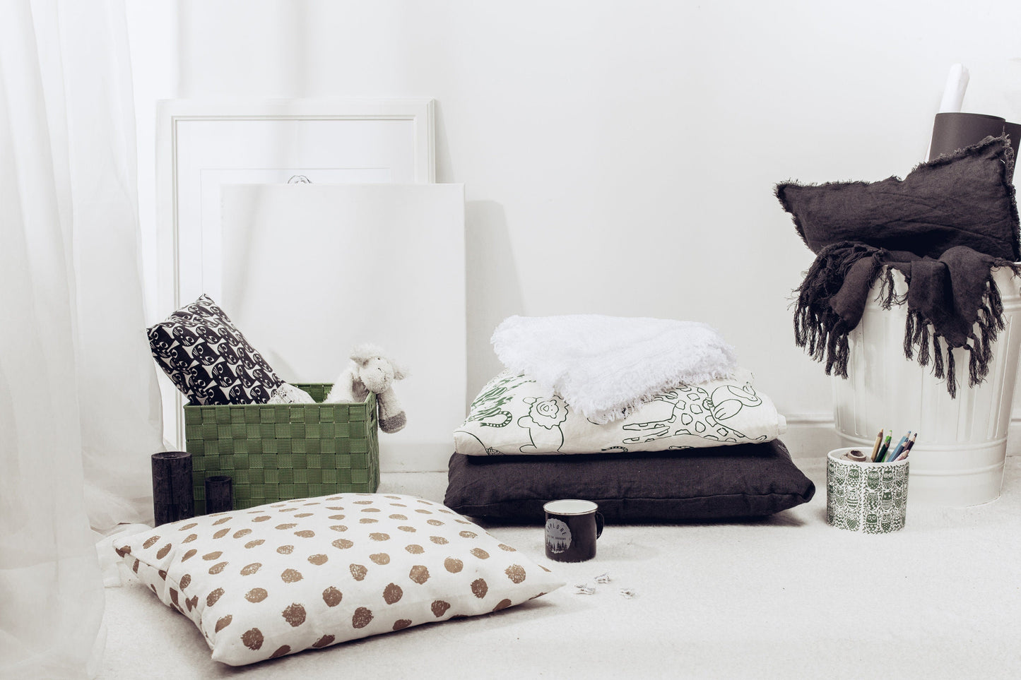 Linen Kids Blanket White Sewing Fiesta