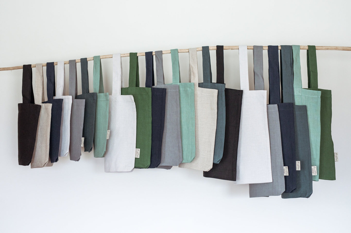 Linen Tote Bags - 8 Vibrant Colors, 3 Convenient Sizes Sewing Fiesta