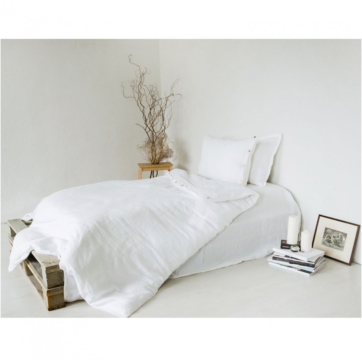 Linen pillowcase White (bleached) Sewing Fiesta