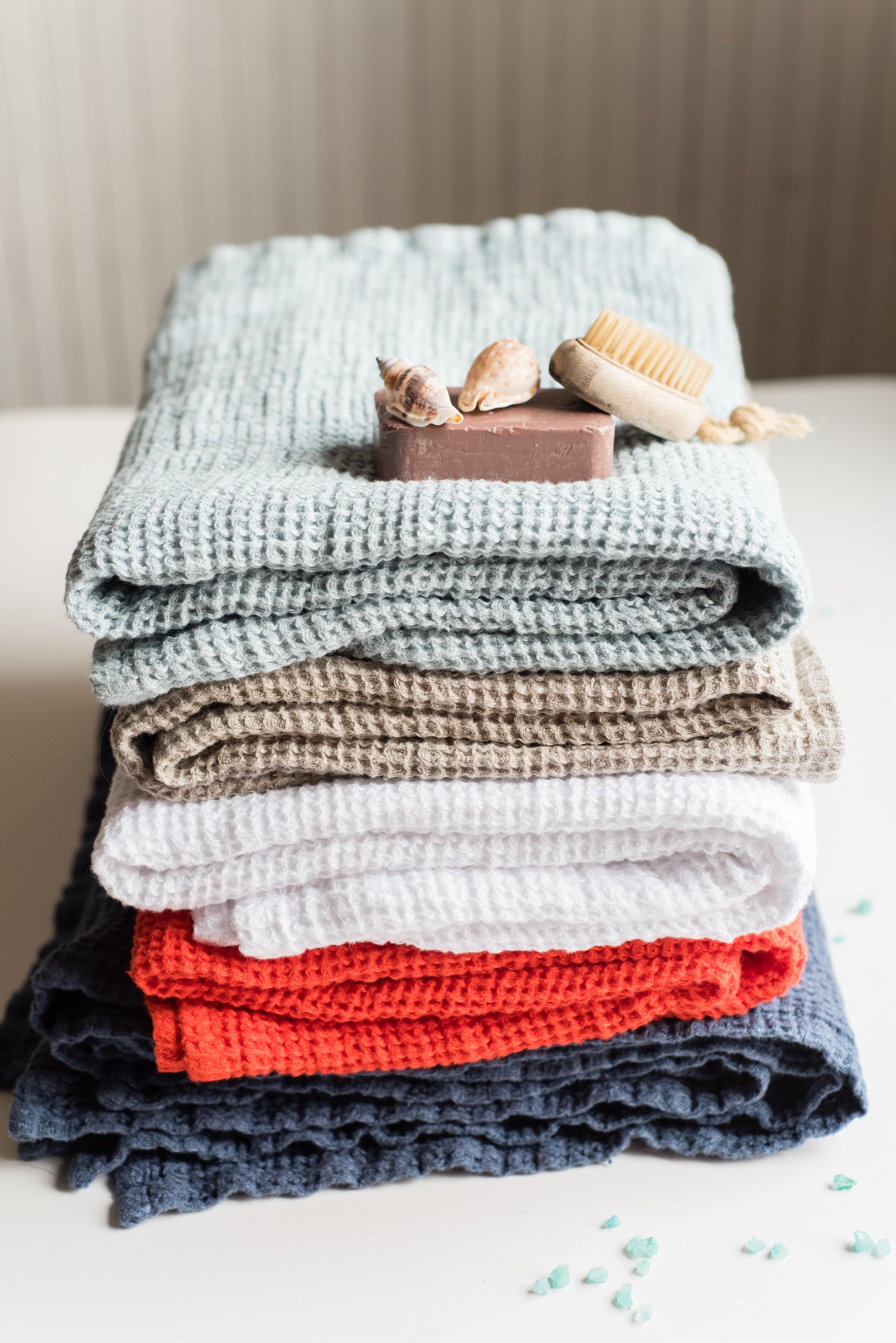 Linen Waffle Bath towel Large Sewing Fiesta