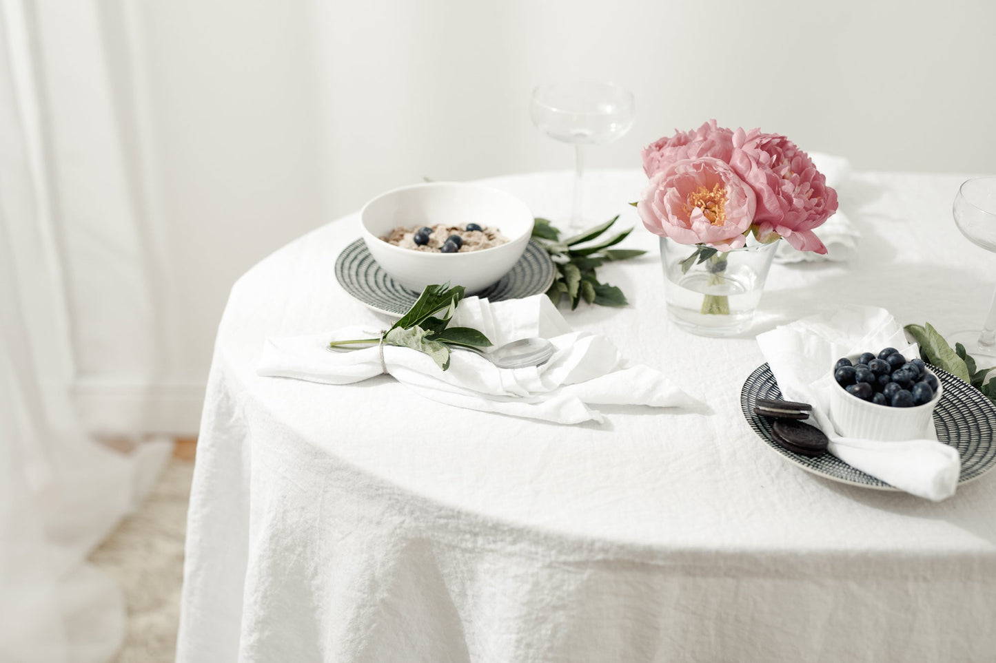 Linen Table Napkins White