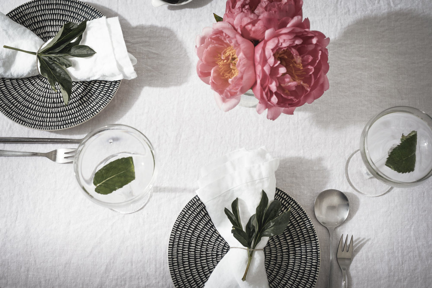 Linen Table Napkins White