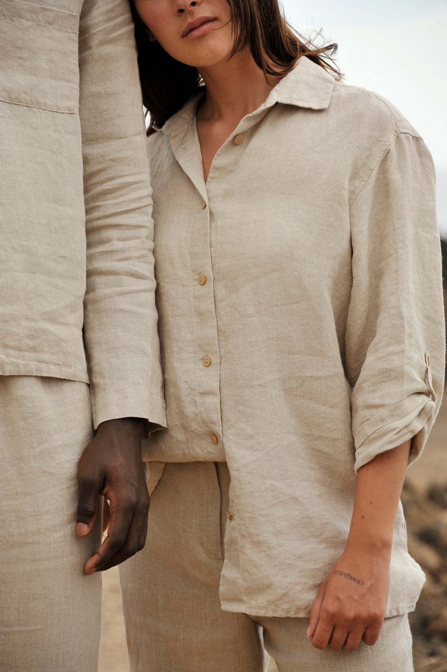 Long Sleeve Linen Shirt Women Sewing Fiesta