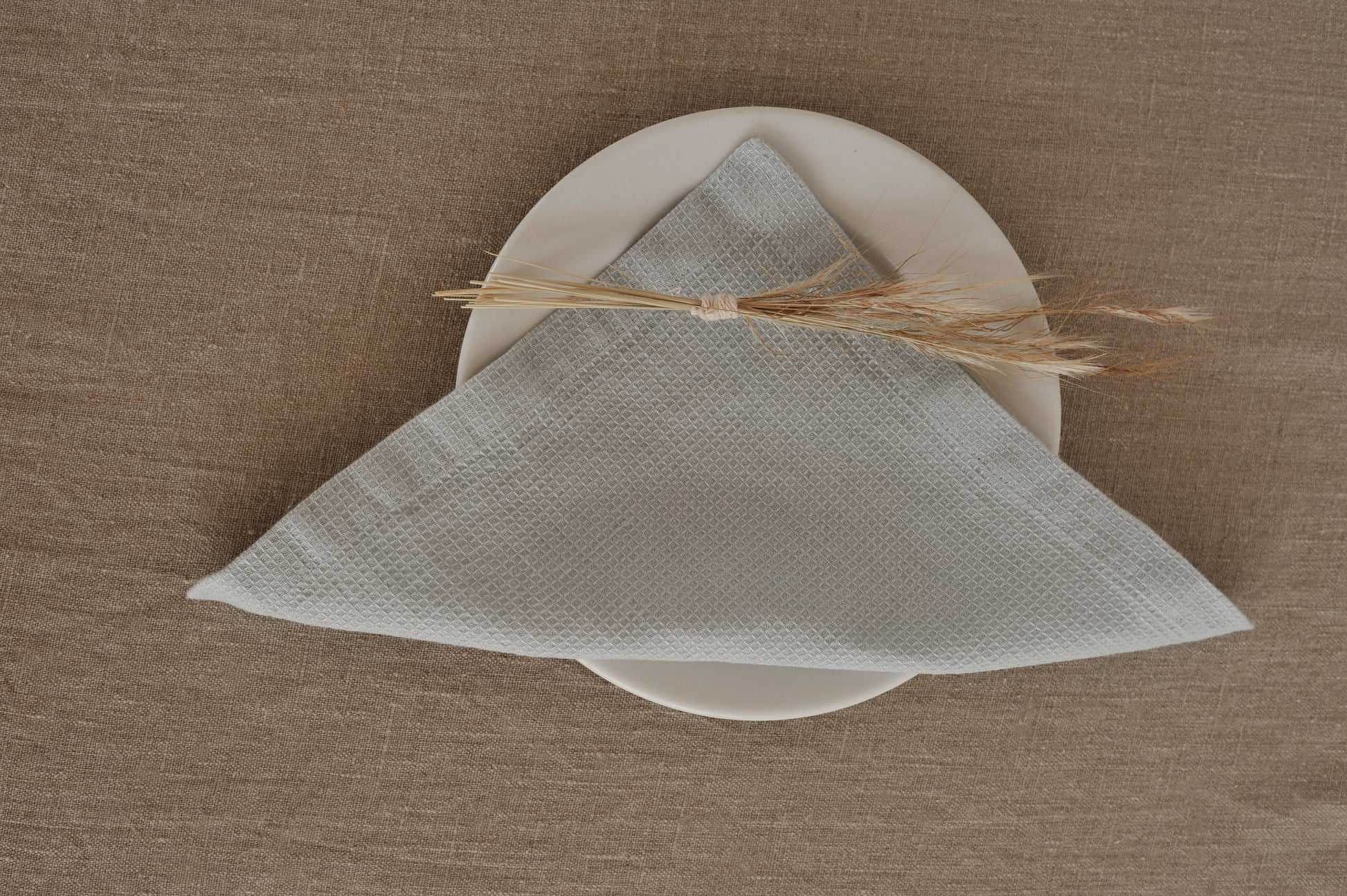 Small Waffle Wave Linen Napkins Navy Blue Sewing Fiesta