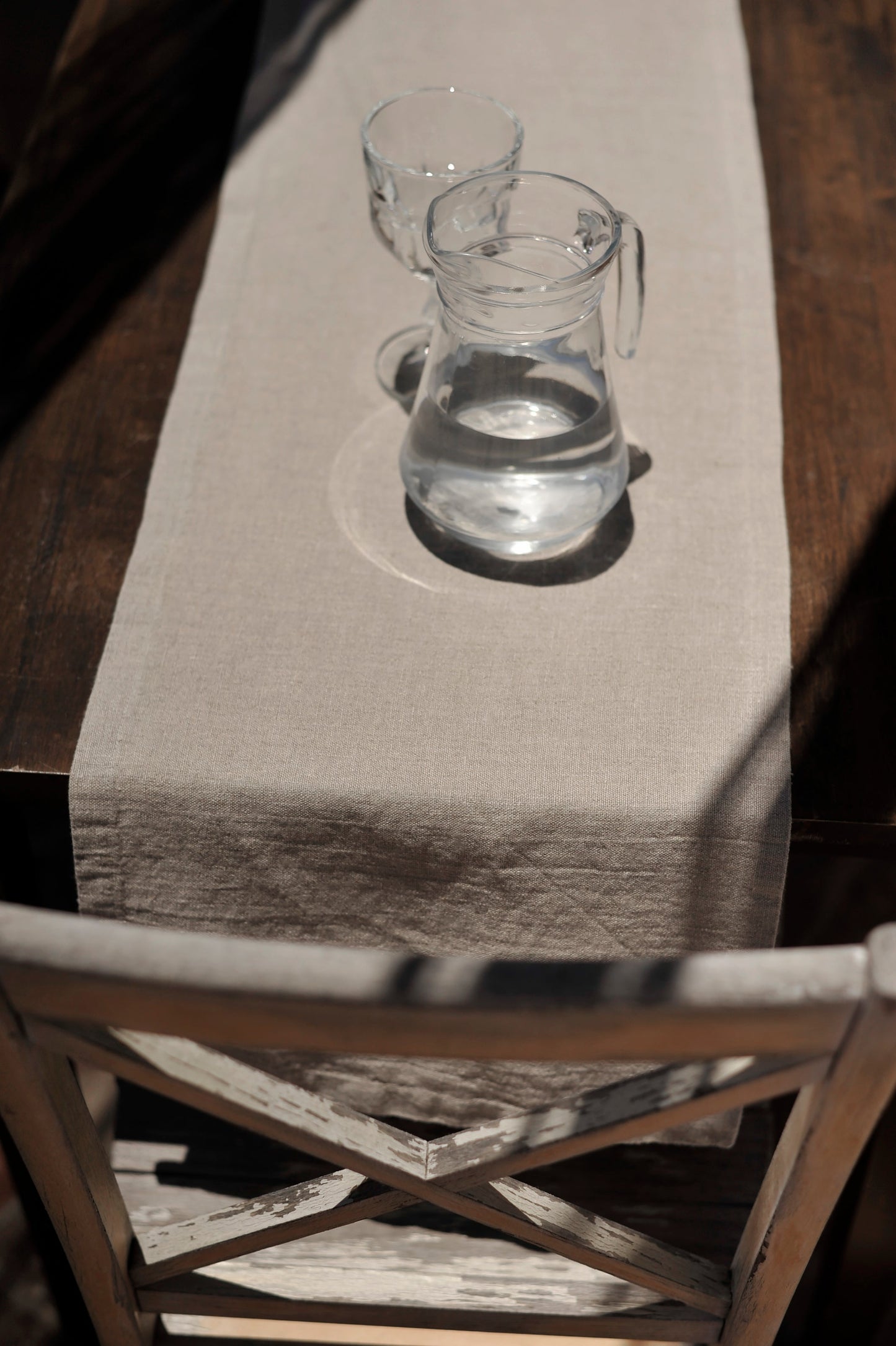 Table Runner Natural Linen