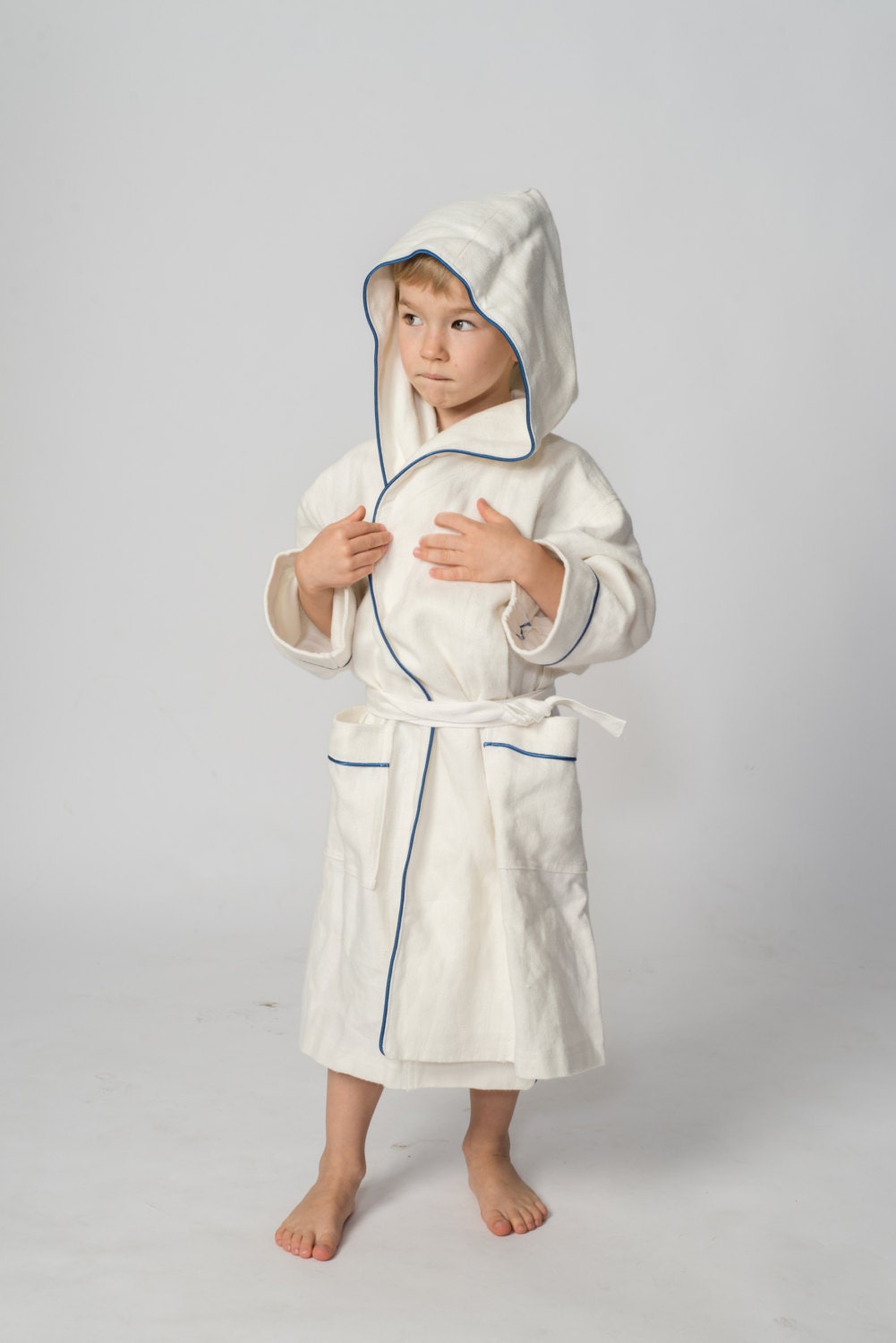 Linen Kids Bathrobe