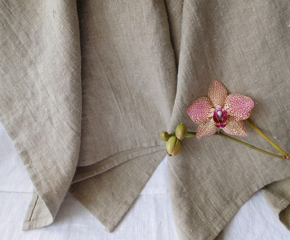 Linen Tea Dish Kitchen TOWELS Set x 2 Natural linen 47 x 70cm(18"x27,5"),Hostess gift,Housewarming gift,Linen kitchen towel,Linen dish towel