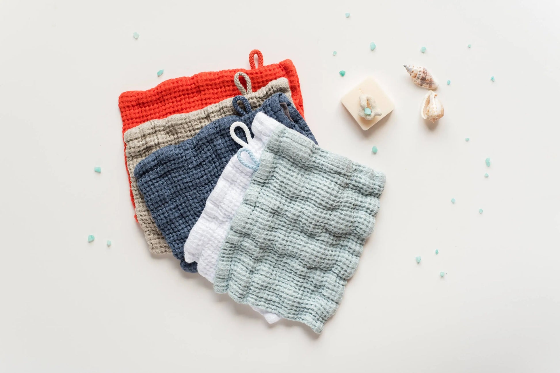 Linen Waffle Bath Washclothe - Glove Sewing Fiesta