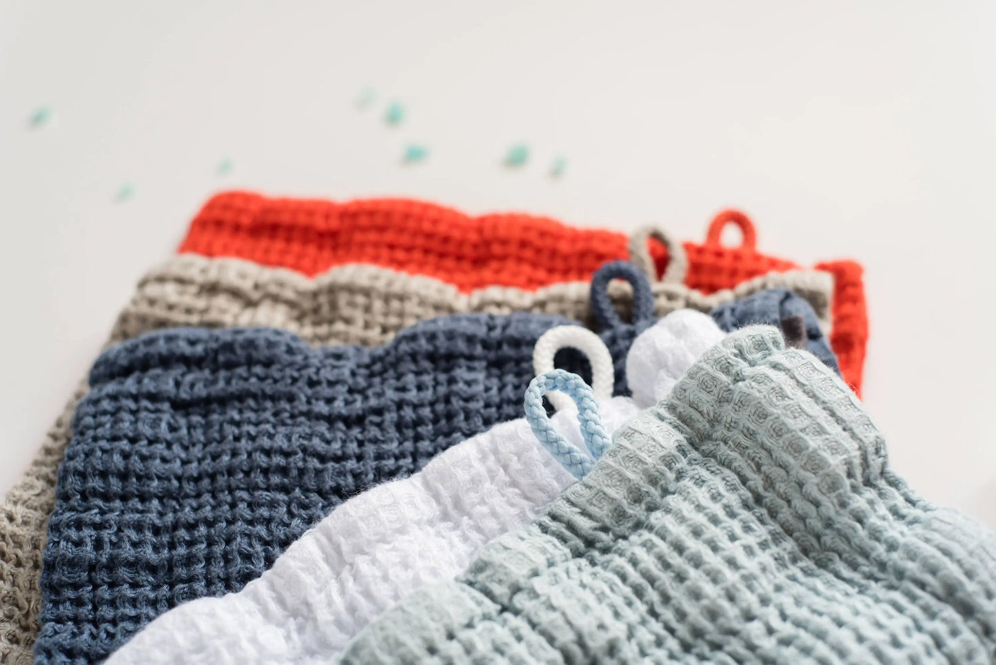 Linen Waffle Bath Washclothe - Glove Sewing Fiesta
