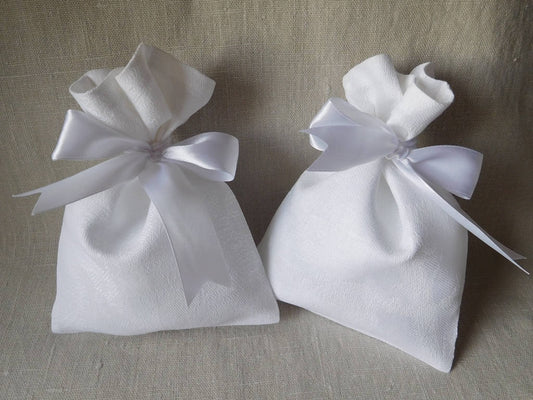 Linen gift bags sets