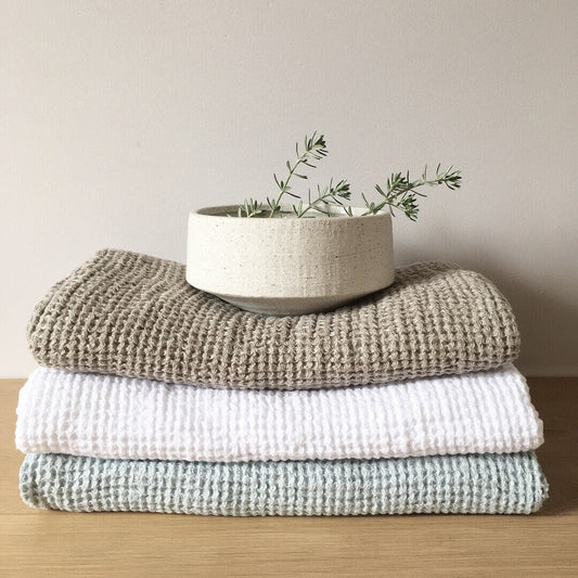 Linen Bath Towels Set ( 3 towels) Sewing Fiesta