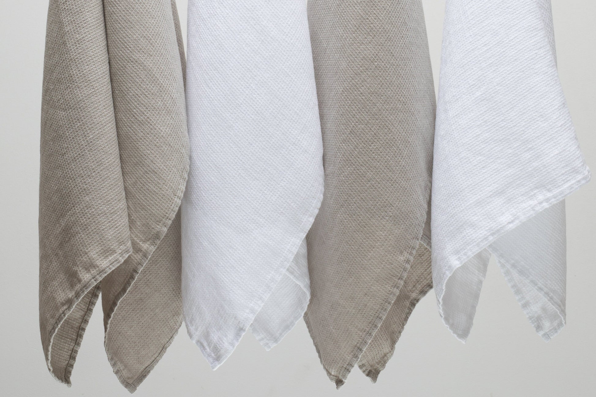 Linen small waffle kitchen towel Sewing Fiesta