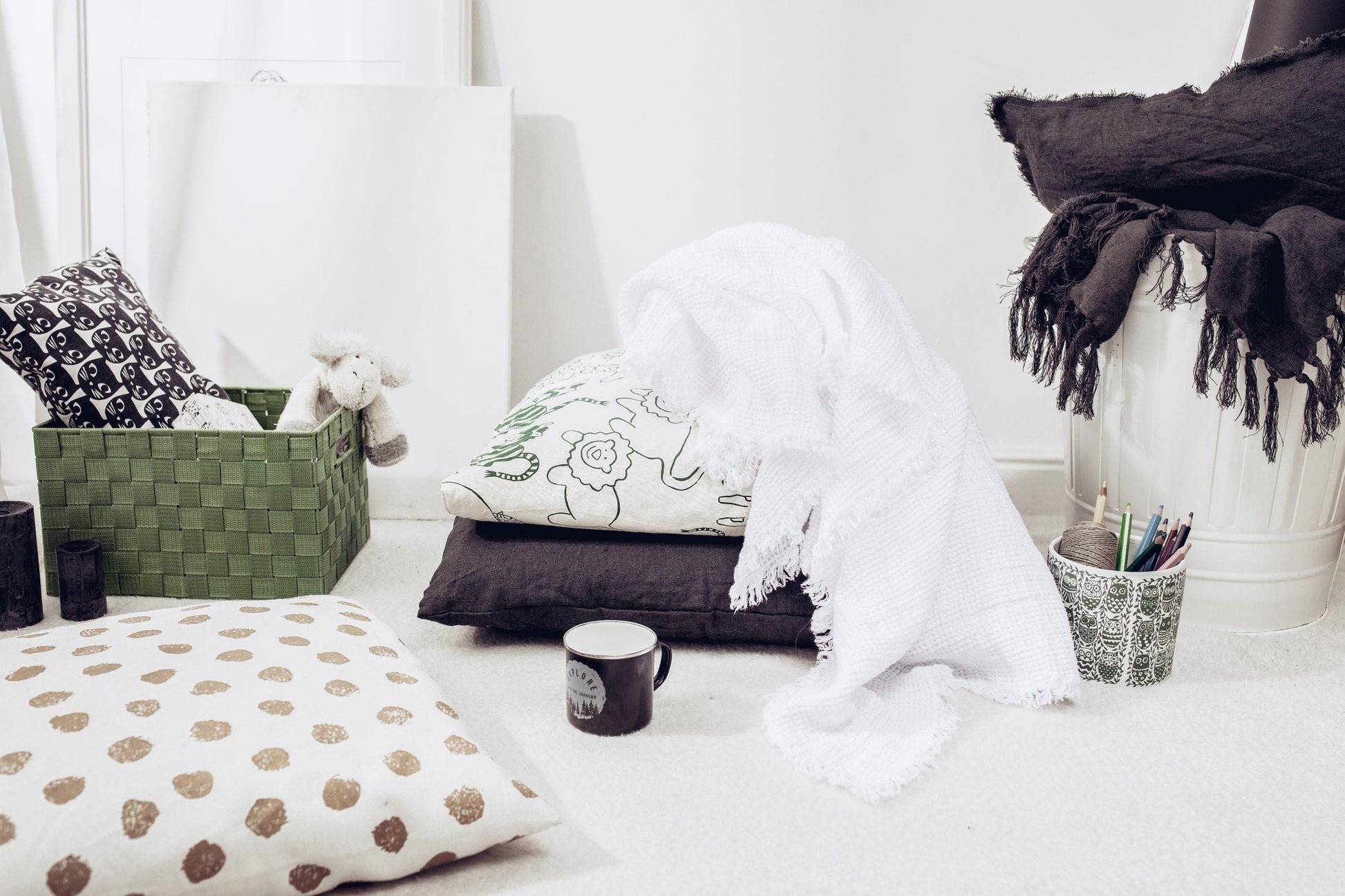 Linen Kids Blanket White Sewing Fiesta
