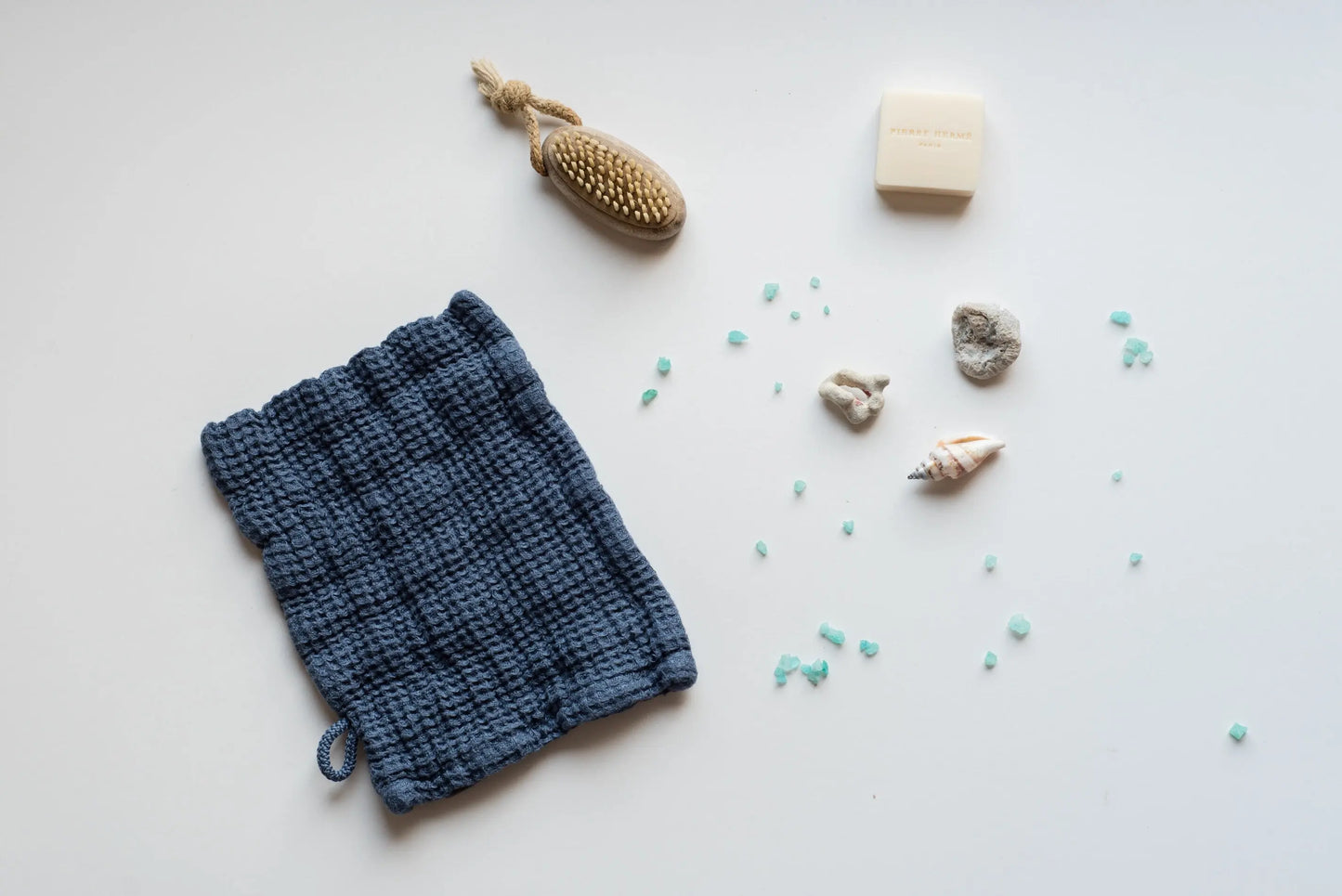 Linen Waffle Bath Wash Cloth - Glove