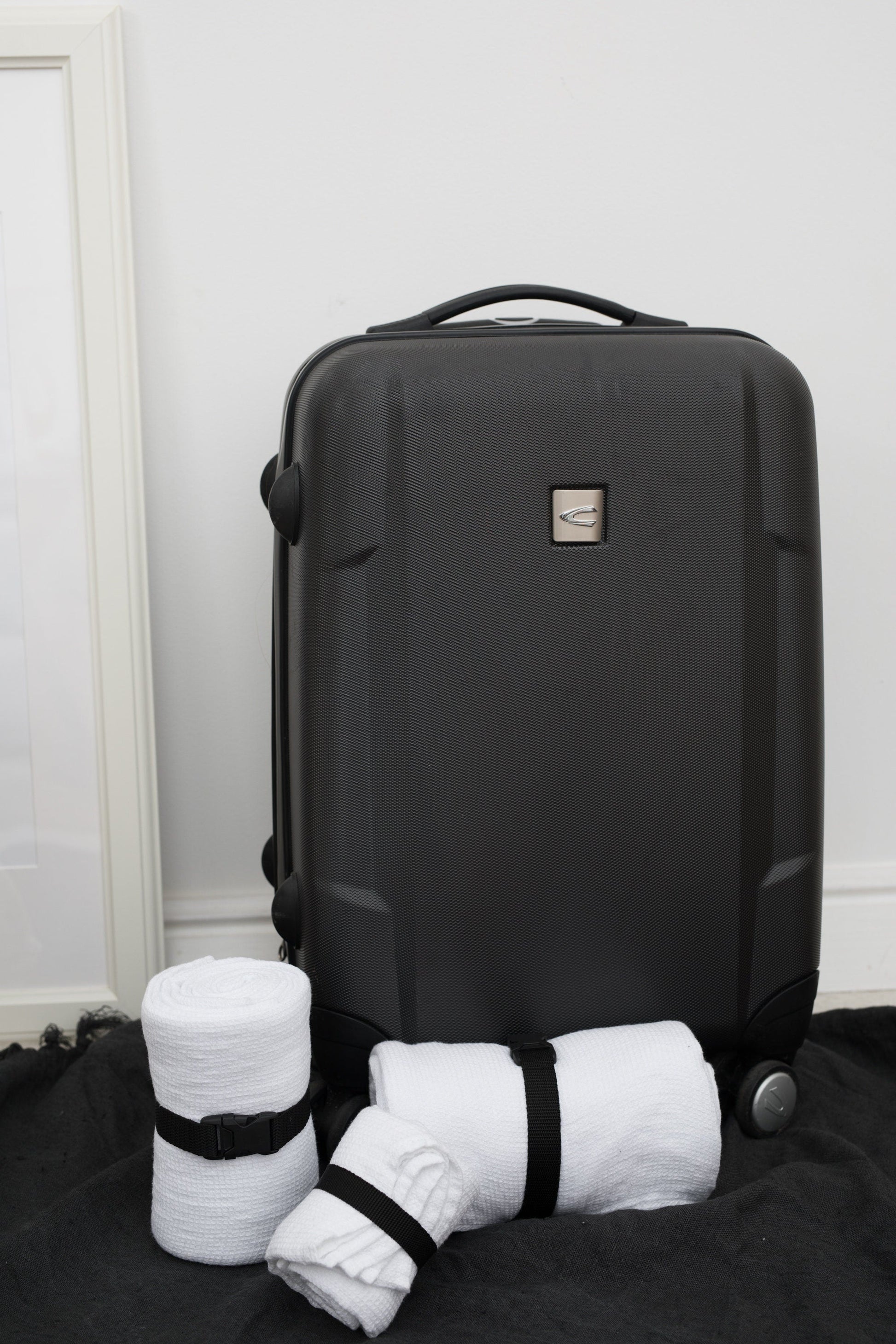 Linen Waffle Travel Towel White Sewing Fiesta