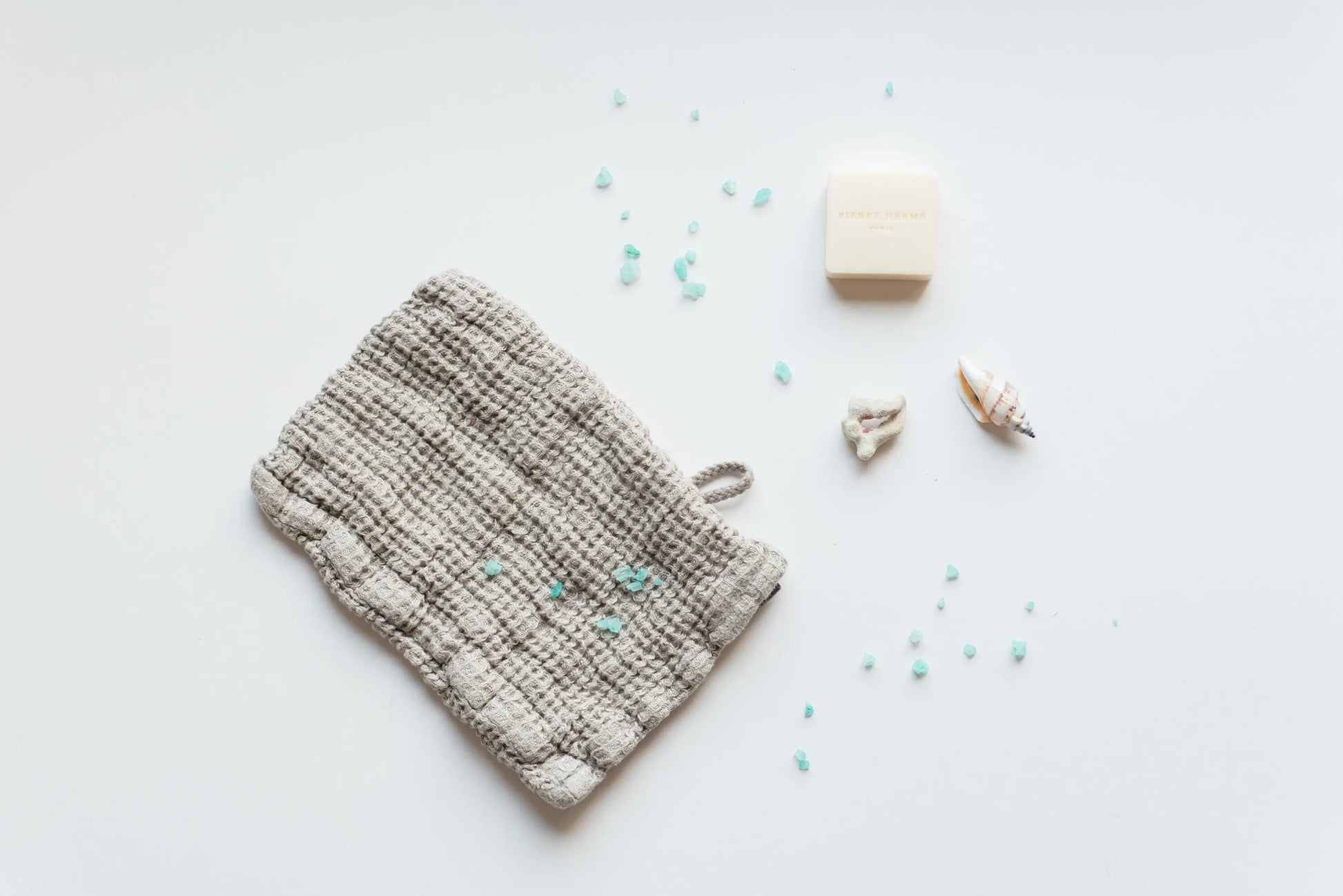 Linen Waffle Bath Washclothe - Glove Sewing Fiesta