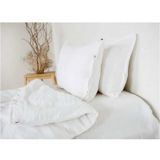 Linen pillowcase White (bleached)