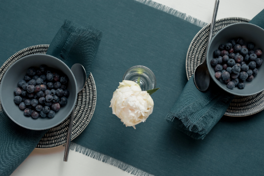 Table runner with fringes